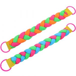 Healifty Sangle Dos Lave-Dos en Tissu Éponge Coloré Dos Sangle Tissé Nettoyage Eponge Douche Bain Retire Les Peaux Mortes Corps 2pcs (Couleur Aléatoire) (T Innovation·HX, neuf)