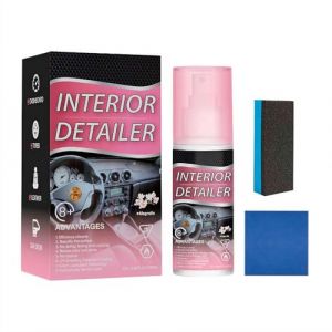 Vernis int&eacute;rieur de voiture Retour &agrave; Noir brillant plastique r&eacute;novateur rev&ecirc;tement vernis longue dur&eacute;e cuir produits de nettoyage durable auto J6T9 (HeFeiErLingWuEr, neuf)