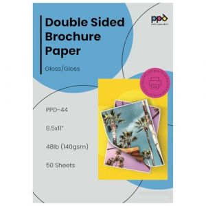 PPD 50 X A4 Papier Photo Double Face Brillant, Impression Jet d'encre, 180g, 50 Feuilles Recto Verso de Qualité Photo Professionnelle, PPD-44–50 (Photo Paper Direct-PPD, neuf)