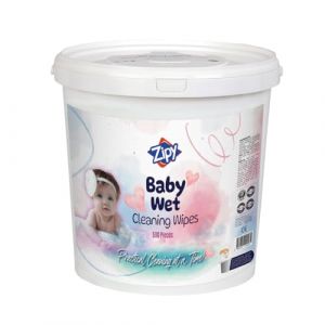 ZIPY Seau Lingettes B&eacute;b&eacute; Fibres de Coton Bio &agrave; l'Aloe Vera - Paquet de 500 (20 x 14 cm) (BEonShop, neuf)