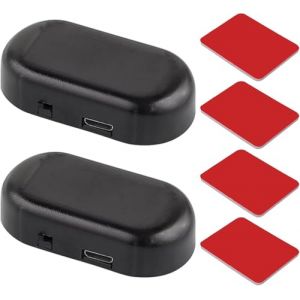 Alarme de Voiture Lumière,L'alarme Solaire De Voiture,L'alarme Solaire De Voiture a Simulé,Anti-vol De Lumière D'alarme,Solaire Securité Warning Faux Système Lampe Anti-vol Flash Clignotante (1) (Poseidoneye, neuf)
