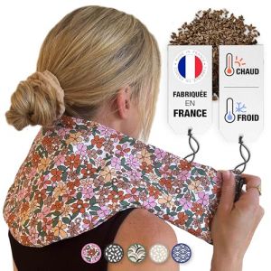 Chill&Rest - Bouillotte cervicales micro-onde déhoussable - Fabriquée en France - Coussin chauffant cervicales - Bouillotte seche - Ceinture chauffante règle douloureuse - Tour de cou chauffant (ADALIE FRANCE, neuf)