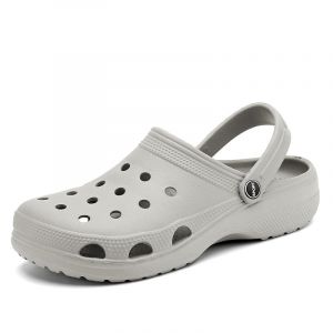 Sabots de Jardin pour Homme et Femme - Sandales en Maille Respirante Lakeland Active Mule Unisexe - Sabots Classiques antidérapants - Pantoufles d'été d'extérieur, Gris, 41 EU (SONGR, neuf)