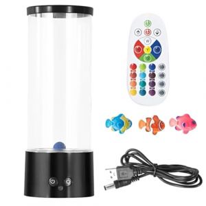 Gungtj Lampe d'aquarium LED, lumi&egrave;re &agrave; bulles &agrave; distance, lumi&egrave;re sensorielle color&eacute;e, lampe &agrave; bulles &agrave; changement de couleur, tube sensoriel LED, tube &agrave; bulles LED, tube &agrave; bulles pour chambres (malns, neuf)