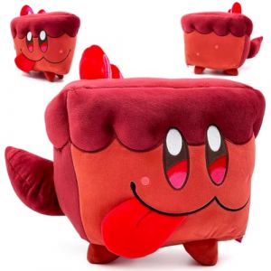 Peluche Cookie Run Kingdom 25 cm Keks doux en peluche, mignon doudou pour fans de jeux et enfants de 4, 5, 6, 7, 8, 9 ans, jouet Squishy de personnage de jeu. (Chien G&acirc;teau Rouge) (hanxinxin0204, neuf)