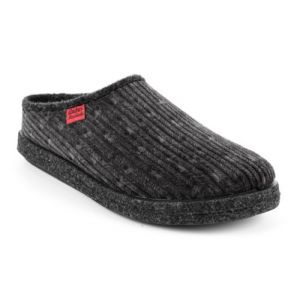 Andr&eacute;s Machado - Chaussons pour homme et femme pour l&acute;hiver - Slippers - AM001 &ndash; pantoufles unisex - velours c&ocirc;tel&eacute; et doublure en Coton &ndash; Semelle de marche en caoutchouc - Velours c&ocirc;tel&eacute; Gris, EU 46 (Andr&eacute;s Machado, neuf)