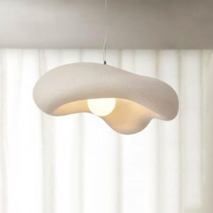 Lfoute Lampe Suspendue Fleur Cr&eacute;ative Suspension Wabi-Sabi Lampe &Agrave; Suspension Moderne E27 Lustre Polystyr&egrave;ne Style Nordique pour Chambre Salon Salle &Agrave; Manger Cuisine Homestay Art D&eacute;co(Marron,60cm) (Lfoute, neuf)
