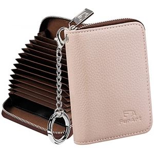 FurArt Porte Cartes de Crédit Fermeture Eclair, Blocage RFID Portefeuille avec Porte-clés Les Femmes Homm (FurArt-FR, neuf)