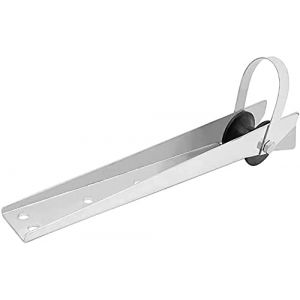Dulcicasa Arc Davier Fait de 316 en Acier Inoxydable, Bow Anchor Rouleau en Caoutchouc pour Fixe Marine Yacht, Universal Haute Performance Arc Rouleau Yacht Accessoires, 390 Mm (Dulcicasa FR, neuf)