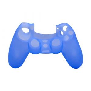 CABLEPELADO Coque de Protection en Silicone Souple pour Manette PS4 - Compatible avec PS4 - Bleu (les3fritz, neuf)