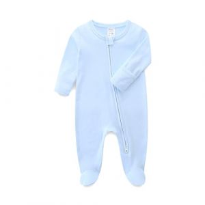 KIDDLETOWN combinaison bebe garcon fille, b&eacute;b&eacute; barboteuses, b&eacute;b&eacute; pyjama sac de couchage en coton avec double zip, combinaison bebe fille, Coton Manches Longues Body avec pieds pyjama bebe fille (KIDDLETOWN, neuf)