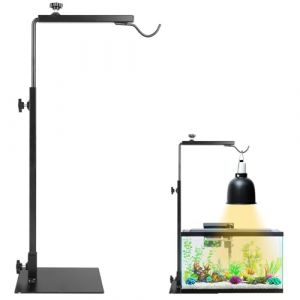 Support de lampe r&eacute;glable pour reptiles : support de lampe chauffante pour reptiles, support de lampe pour reptiles, tortues, araign&eacute;es, l&eacute;zards, hauteur r&eacute;glable 38-64 cm (MALIKAH LTD, neuf)