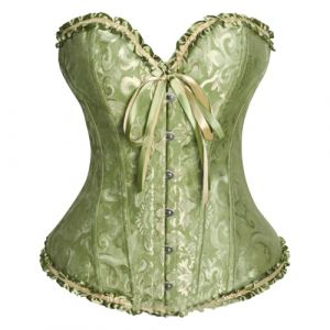 NaLatia Corset Femme Bustiers 2025 Vintage Embroidered Chic et Elegant Corset Pirate Princesse Corset Sexy Femme Deguisement Grande Taille (GUnakd, neuf)