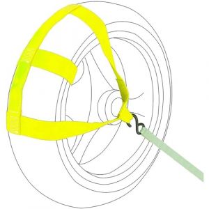 Oldbones Sangle d'arrimage universelle pour roue arrière de moto - Vert fluo (Oldbones, neuf)