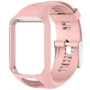 Shieranlee Sport Bracelet pour Tomtom Watch, Silicone Respirant Bracelet avec goupille &agrave; lib&eacute;ration Rapide Compatible pour Tomtom Runner 2/ Runner 3/ Spark/Golfer 2 Sports GPS Running Smartwatch (BETTYCHEN LIMITED, neuf)