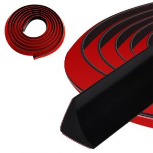 BLPRKOT Profil Finition Plan de Travail Baguette Finition Angle Plan de Travail Cuisine Baguette de Finition Joint Cuisine Auto-Adh&eacute;sif Caoutchouc Doux Imperm&eacute;able (Noir, 1.5M&egrave;tre) (WANGLIWEI STORE, neuf)