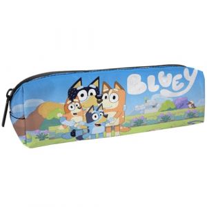 TMXKDSJ. Trousse Scolaire, Bleu Chien Single Trousse, Fourre-Tout pour l'école, Étui à Crayons pour Filles et Garçons, Grande Capacité, Trousse Textile Rectangulaire, 20 x 5,5 x 6 cm (XuQiangUK, neuf)