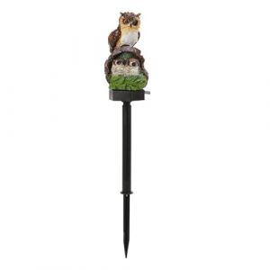 Décoration d'oiseau extérieure, lumières de figurine d'oiseau - Lampe sur piquet LED oiseau | Lampe solaire de jardin sur piquet d'oiseau mignon, Figurine décorative d'oiseau en résine pour jardin, co (feretazm, neuf)