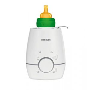 Chauffe-biberon électrique portable pour maison, voiture et chauffe-carte avec 2 programmes, chauffe à température optimale, de voyage, convient également pour bocaux, blanc (GLOBAL DISTRIBUTIONS, neuf)