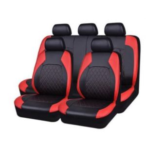 QIOZO Housse de Siege Voiture Universelle Accessoire pour Audi A3 8P Sportback A3 8P Sportback S A3 8L A3 Sportback A3 8V Sportback Pièces Automobiles/étanche_Noir Rouge (shengxinchuanghui, neuf)