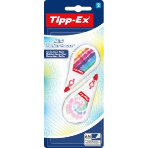 Tipp-Ex - Mini Pocket Mouse Décor - Blister de 2 Rubans Correcteurs (Kalim apprentissage shop, neuf)