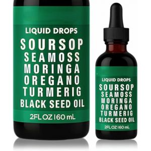 Gouttes naturelles de corossol, naturelles, sans sucre et sans gluten, stimulant antioxydant pour la sant&eacute; digestive,1pc (YWSSM, neuf)