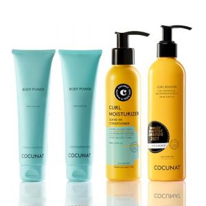 COCUNAT - Pack Body Power + Méthode Curly - Soin Anti-Cellulite Puissant et Routine Capillaire pour Boucles Définies - Combat Cellulite et Frisottis - Raffermit la Peau et Nourrit les Cheveux (COCUNAT, neuf)