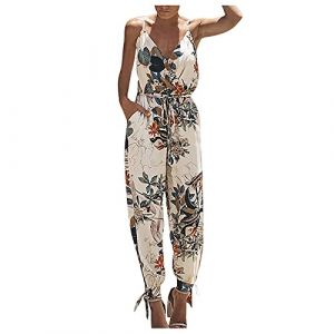 Générique Combinaisons Et Combishorts Femme Yoga Combinaisons Et Combishorts Femme sans Manches Combinaison De Pluie Salopette De Travail Femme Combinaison Bebe Fille Combinaison Femme Chic Et (ZHIZHI_yy, neuf)