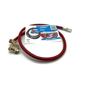 eXODA c&acirc;ble de Batterie Plus cosse Plus (+) 35 mm&sup2; 90 cm M8 Rouge avec cosse c&acirc;ble en cuivre Flexible pour des connexions &eacute;lectriques durables et s&ucirc;res dans de Nombreuses Applications. (exoda, neuf)