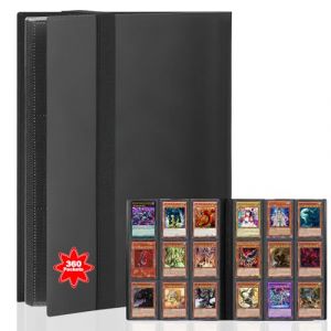 FYSL Classeur Premium pour Pok&eacute;mon Cartes - Album de Collection Transparent avec 20 Pages (360 Poches), Album Classeur &eacute;tanche & Couverture Rigide Renforc&eacute;e (Noir &Eacute;l&eacute;gant) (FYSL, neuf)