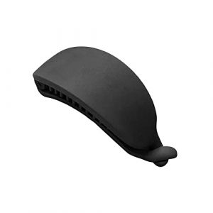 Barrette Griffe &agrave; cheveux d&eacute;corative unique en forme de banane mate noire (kilnbright, neuf)