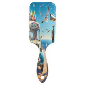 Chien Summer Ice Cream Car Hair Cushion Peigne, Brosse démêlante, Peignes Hommes (AYXXKJ, neuf)