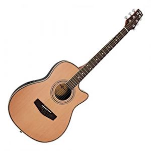 Guitare électro-acoustique Roundback par Gear4music Natural (Gear4music, neuf)