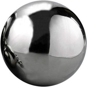 Boule d'observation en acier inoxydable poli miroir - Boule creuse réfléchissante pour décoration de jardin (200 mm) (INVEES++Good, neuf)