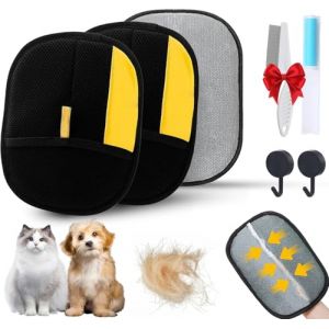 Fellmagnet - Lot de 6 gants d'&eacute;pilation pour poils d'animaux - Gants de toilettage pour chats et chiens - R&eacute;utilisables - Pour canap&eacute;s, meubles, tapis et rideaux (dongguanyingsu, neuf)