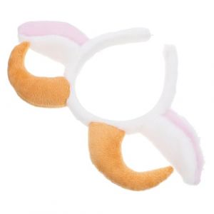 Gogogmee accessoires pour cheveux croissants mouton bandeau d'oreilles corne faveurs de f&ecirc;te de ch&egrave;vre costume simuler d&eacute;guisement de b&eacute;b&eacute; ch&egrave;vre bandeau d'oreille Peluche blanche (Kolding Luo, neuf)