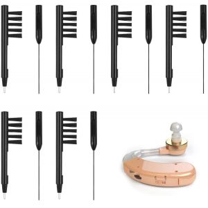 Nettoyage pour Appareil Auditif, 6pcs Brosse de Nettoyage pour Aide Auditive pour Nettoyer les Aides Auditives, Nettoyage pour Aide Auditive avec Boucle de Cire Aimant Accessoires de Aides Auditives (Ledoo FR, neuf)