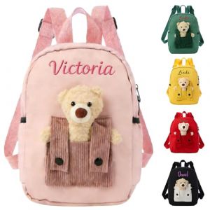 XNBTIM Personnalisable Enfant Cartable Primaire, Personnalis&eacute; Broderie Prenom Cartable, S'Applique &agrave; Garcon、Fille de Voyage Maternelle Sac, Ecole Cadeau Nursery D'Anniversaire (Style 8) (xunxianshop, neuf)
