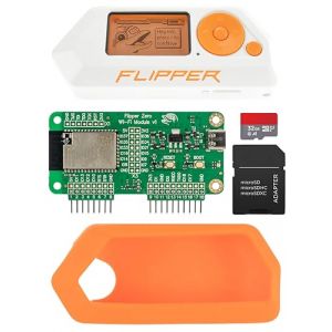 Flipper Zero Complete Kit &mdash; Flipper Zero | Carte de d&eacute;veloppement WiFi | &Eacute;tui en Silicone | Carte MicroSD 32 Go | Adaptateur MicroSD vers SD (Barium Electronics, neuf)