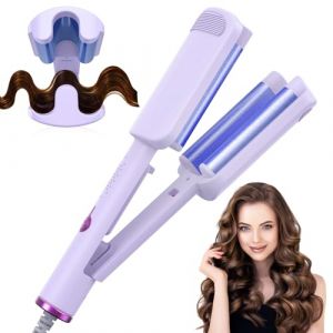 AISEELY Boucleur a Cheveux 3 Tete, 32MM Fer &agrave; Friser, 4 Temp&eacute;ratures R&eacute;glables, Anti-Br&ucirc;lure, Convient aux D&eacute;butants,Fer a Friser Boucler pour Cheveux Longs Courts, Styliseur de Vagues (Aiseely, neuf)