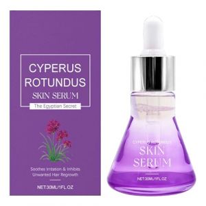 Huile Anti-Poils au Cyperus Rotundus &ndash; S&eacute;rum 30ml pour Apaiser et Hydrater apr&egrave;s &Eacute;pilation | Action Prolong&eacute;e pour R&eacute;duire la Repousse, Id&eacute;ale pour Peaux Sensibles &agrave; la Maison ou en Voyage (pufanhai, neuf)