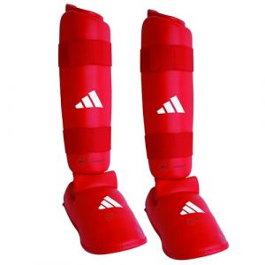 Adidas PROTEGE TIBIA ET PIED AMOVIBLE rouge L (DragonSports, neuf)