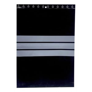 500 Sachet zip noir 240 X 320 mm 24 X 32 cm Sachets zip opaque r&eacute;sistant UV 60 &mu; 3 bande de marquage blanche zip &eacute;criture sachet plastique anti UV lumi&egrave;re sachet compatible alimentaire cong&eacute;lation (solutions-imprimerie, neuf)