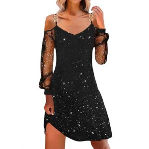 WVONIF Robe pour Noel Robe Blanche Pirate pour Femme Mini Robe à épaules dénudées avec Short intégré en Dessous Costume de Pirate Robe 2 en 1 Robe Chemise Femme Longue Grande Taille Jupe Tennis Verte (BAULMD（90% Big Promotion Without Discount Code ）, neuf