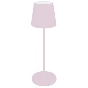 Majestic AGATA Lampe de table LED sans fil rechargeable, longue dur&eacute;e de vie, variateur tactile, lumi&egrave;re chaude et naturelle, pour int&eacute;rieur et ext&eacute;rieur IP54, H37 cm, rose pastel (Breros sas, neuf)