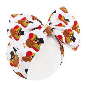 ONENINEDREAM N&oelig;uds de Thanksgiving pour b&eacute;b&eacute; - Bandeau de Thanksgiving pour b&eacute;b&eacute; - Bandeaux de Thanksgiving pour tout-petits - N&oelig;uds d'automne pour b&eacute;b&eacute;s filles (Fast Media Ships From USA, neuf)