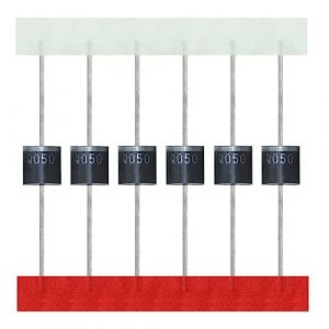 AUKENIEN 20 Pièces 10SQ050 Diode Schottky 10A 50V Axial Diodes Redressement 10 Ampères 50 Volts R-6 pour Protection Panneau Solaire (AUKENIEN Official EU, neuf)