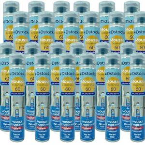 DSTOCK60 - Lot de 24 mousses expansives pistolables 750 ml - Mousse polyuréthane professionnelle - Isole, colle et rebouche - Mousse pistolable - Extérieur et intérieur (DSTOCK60, neuf)