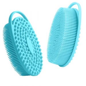 Brosse pour le corps, brosse de douche, brosse pour le corps, brosse pour le corps, brosse pour le dos, brosse pour le visage, éponge pour le dos, brosse en silicone, brosse de douche, brosse de bain, (Mengwh, neuf)