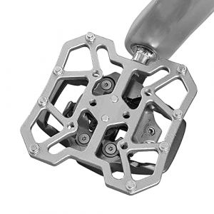 P&eacute;dales, Adaptateur de Plate-Forme Automatique en Alliage D'aluminium, P&eacute;dales Plates pour V&eacute;lo de Montagne, V&eacute;lo de Route (Titane) (Beiyizhu, neuf)